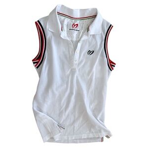 Master Bunny Edition Women’s Sleeveless Collared Golf Performance Shirt Size 1